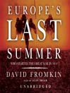 Europe's Last Summer